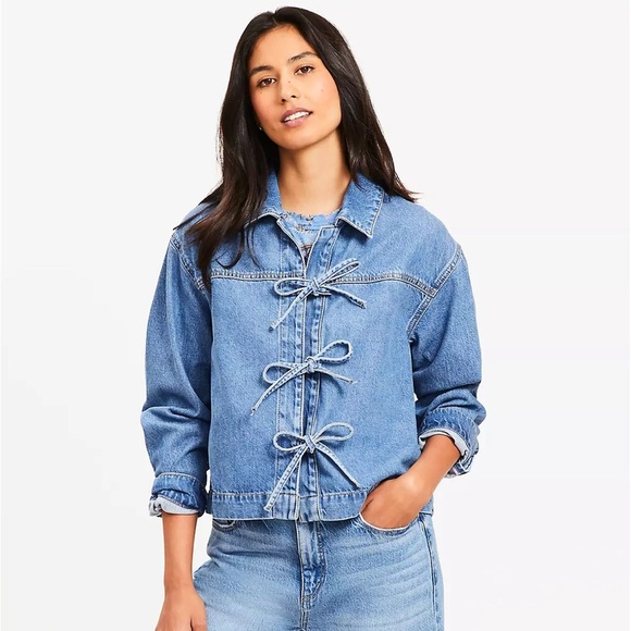 LOFT Jackets & Blazers - Loft Women's Blue Denim Top